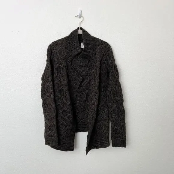 J. Crew Brown Cable Knit Cardigan - Picture 10 of 11